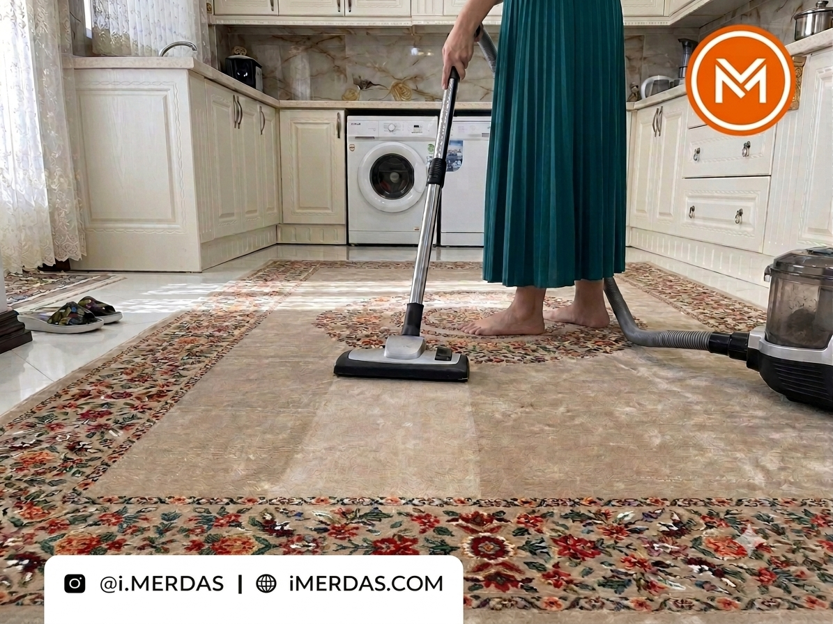 چگونه فرش آشپزخانه را تمیز کنیم؟